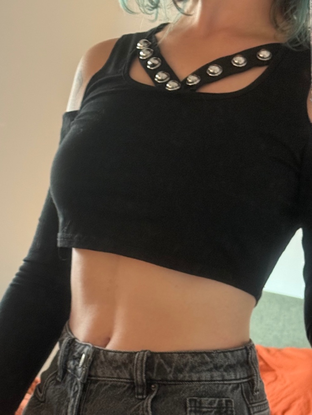 Goth Alternative Punk Earthbound Crop Top